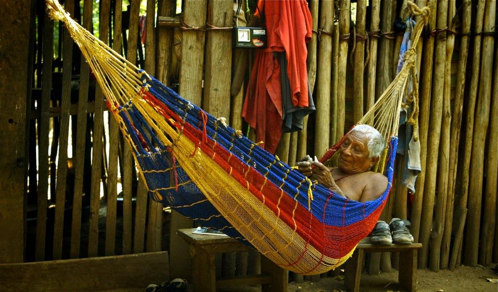 One of the elders of the Wayúu community living 'The Good Life' originally.